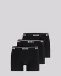Men's BOSS BoxerBr 3P Power Black Black Underwear