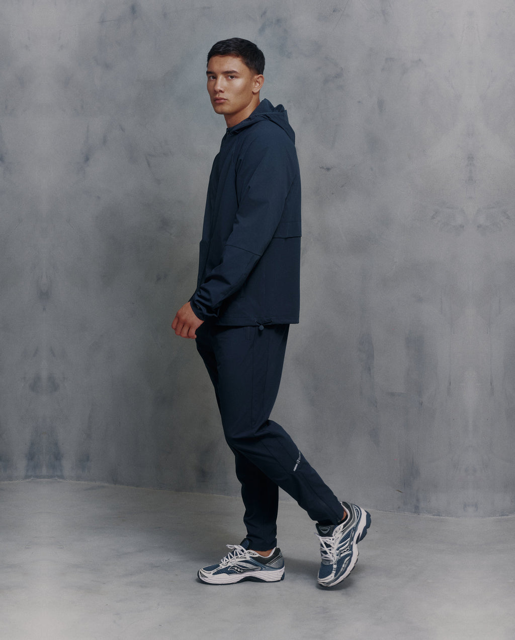 Mens Red Run Core Navy Sport Pants Regular Leg