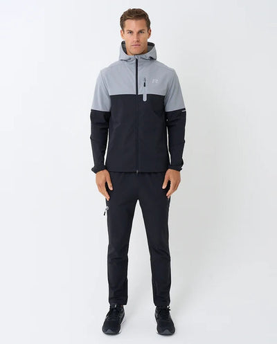 Men's Reprimo Geyser Windbreaker & Pant Tracksuit Set Marble Obsidian