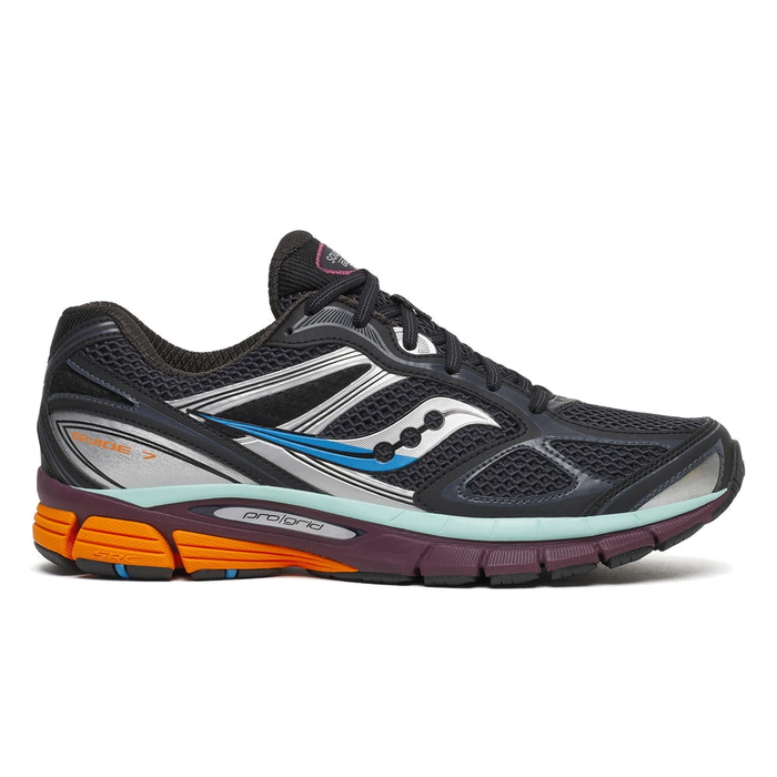 Mens Saucony Progrid Guide 7 Black/Multi Trainers