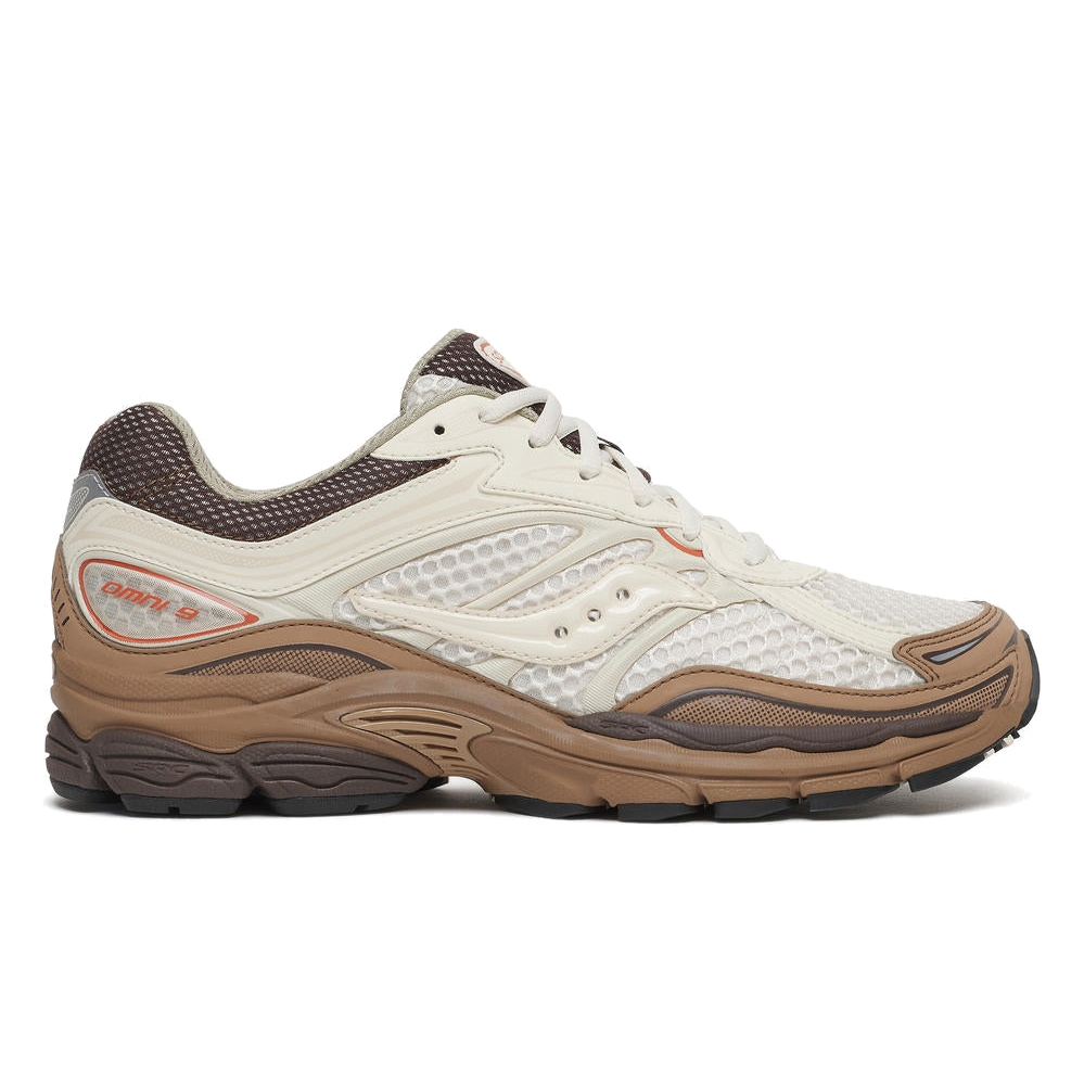 Mens Saucony Progrid Omni 9 Almond/Coca Trainers
