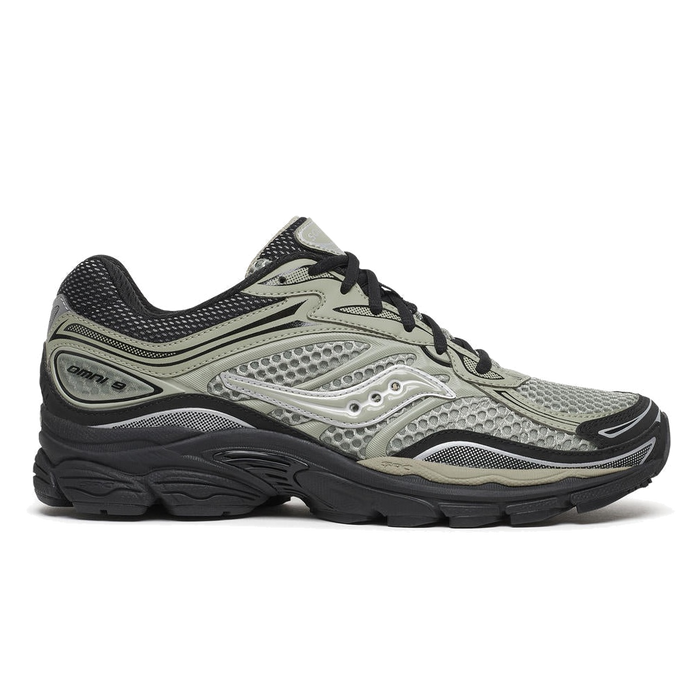 Mens Saucony Progrid Omni 9 Sage/Black Trainers