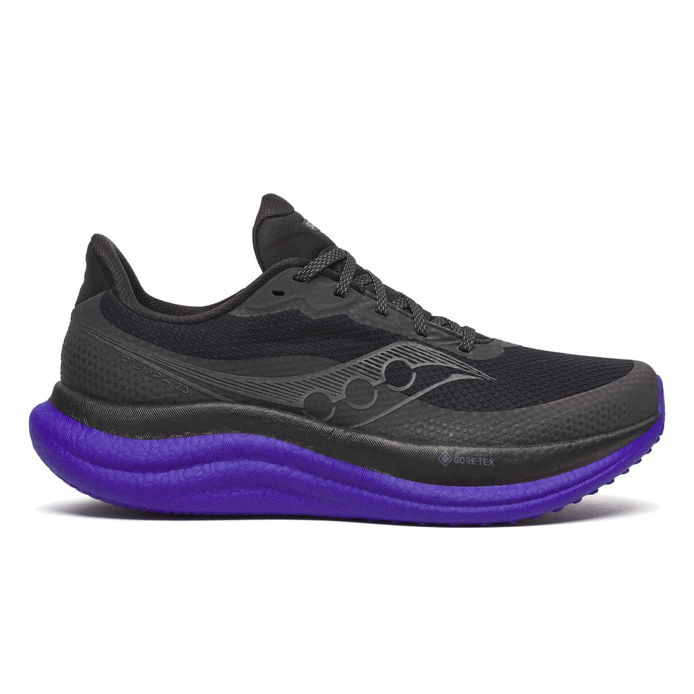 Men's Saucony Triumph 23 Gortex Black Regal Trainers