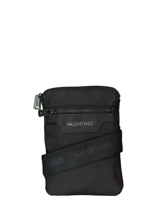Men's Valentino Bags Cardano Black Soft Crossbody Bag