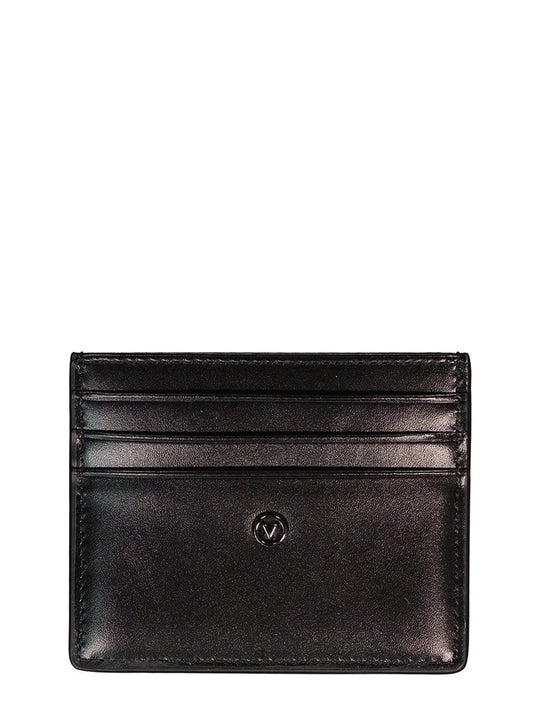 Men's Valentino Bags Courage Black Credit Card Case