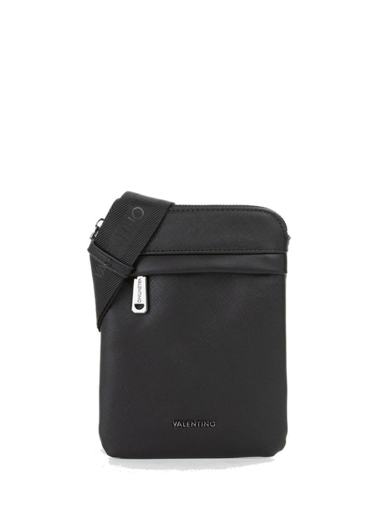 Men's Valentino Karo Crossbody Bag In Black