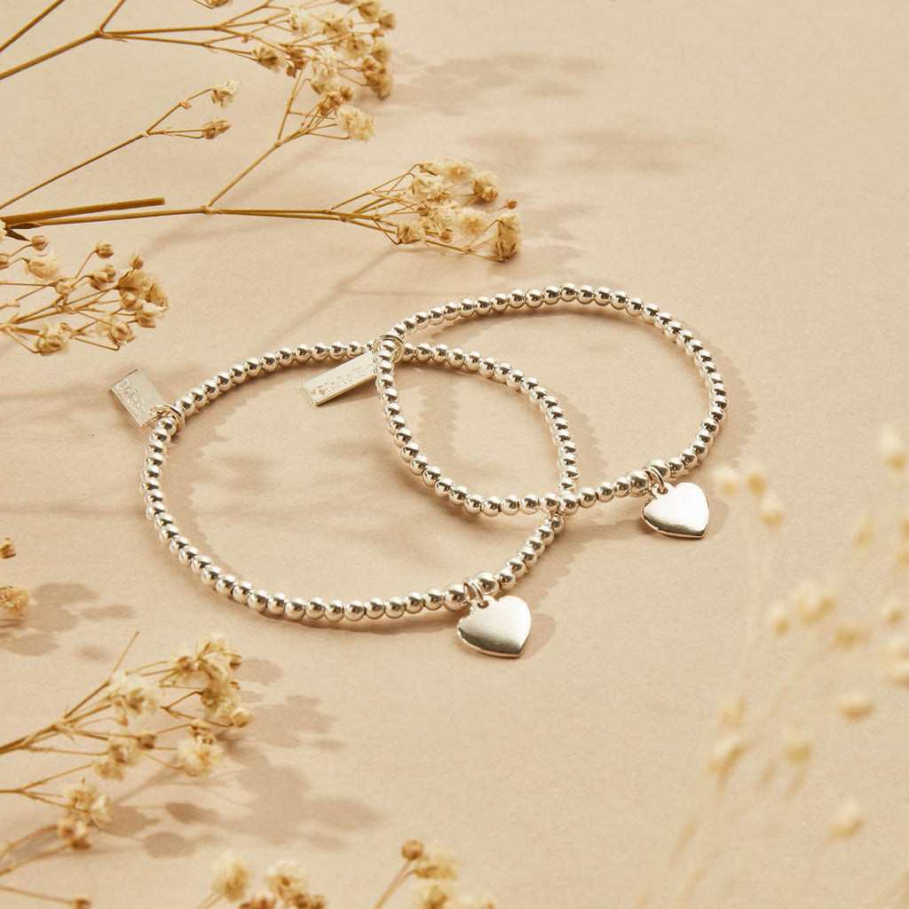 ChloBo CC Heart Bracelet in Silver