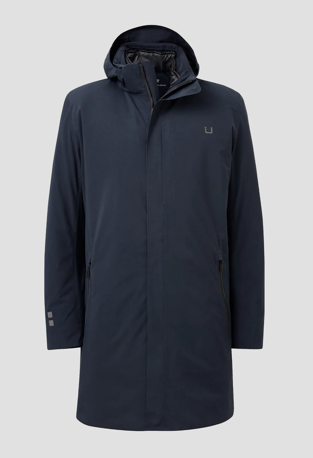 UBR Black Storm Coat in Navy