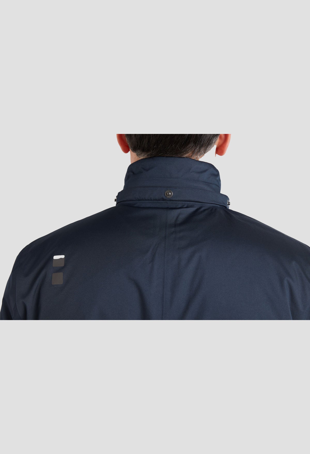 Men's UBR Black Storm Coat in Navy - image 5