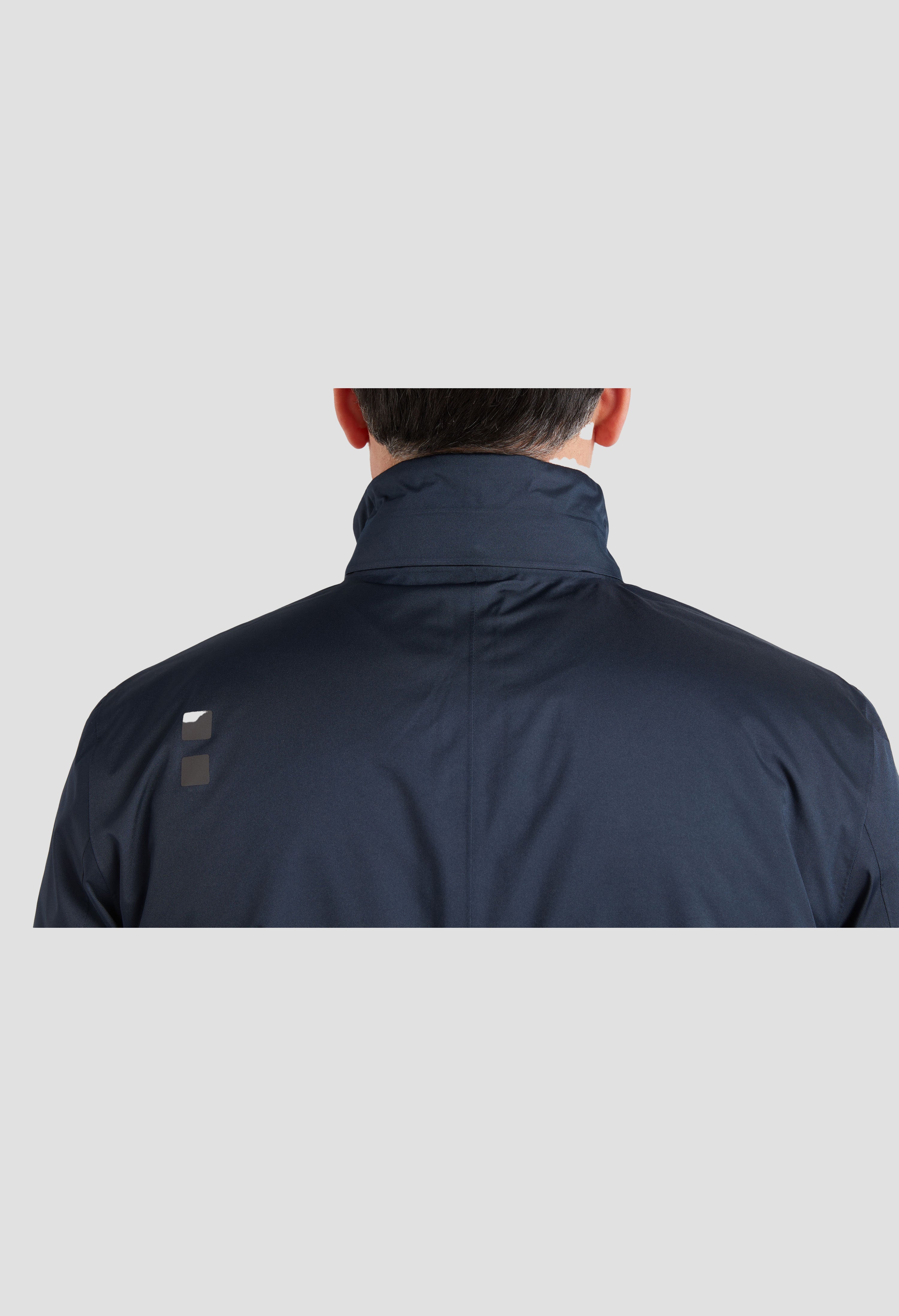Men's UBR Black Storm Coat in Navy - image 6