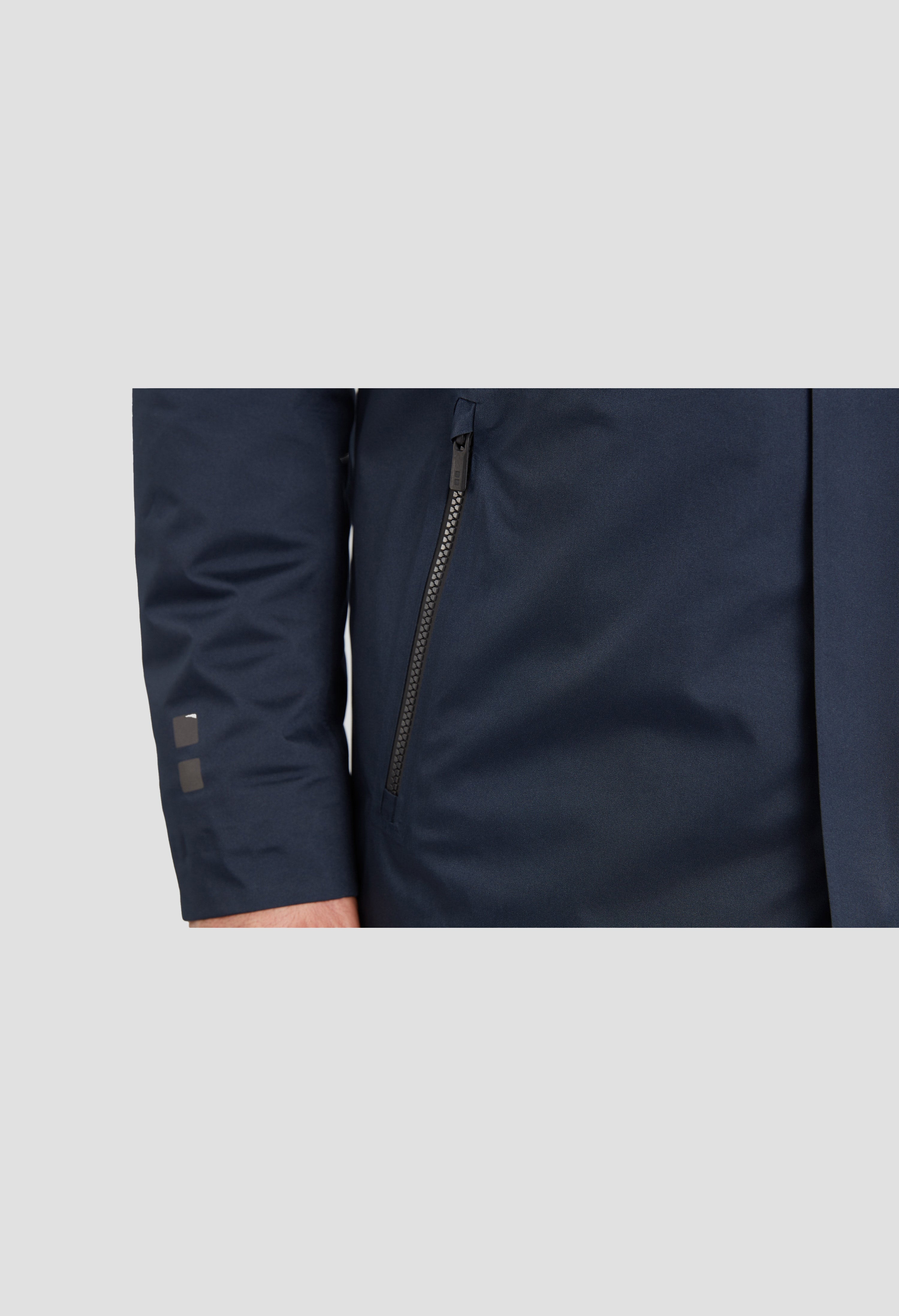 Men's UBR Black Storm Coat in Navy - image 7