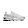 Unisex On Running Kids All White Cloudswift 4 Trainers with reflective on logo