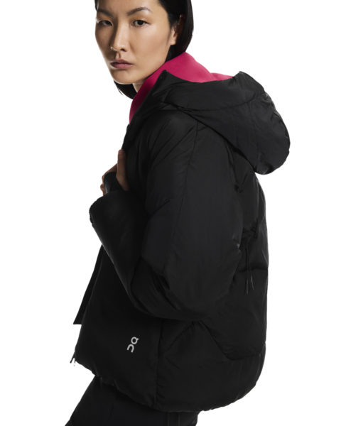Women's On Running All Day Puffer Coat in Black — view 3