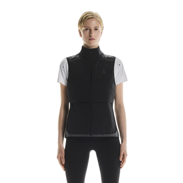 Women's On Running Weather Vest in Black Eclipse — view 3