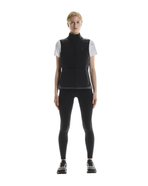 Women's On Running Weather Vest in Black Eclipse — view 8