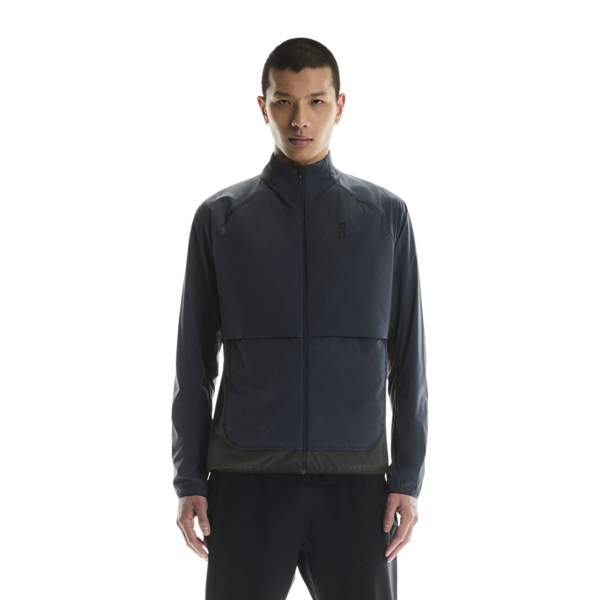Men's On Running Weather Jacket Insulated in Navy I Eclipse — view 9