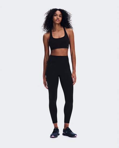 Women's On Running Black Core Bra & 7/8 Studio Tights Set