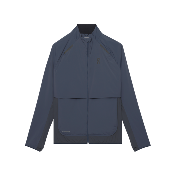 Men's On Running Weather Jacket Insulated in Navy I Eclipse — view 5
