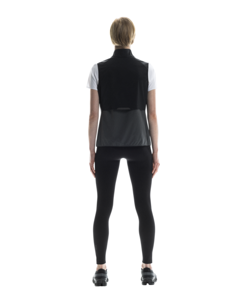 Women's On Running Weather Vest in Black Eclipse — view 7