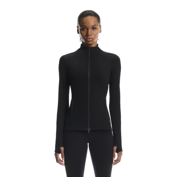 Women's On Running Black Studio Jacket & 7/8 Tights Set — view 9