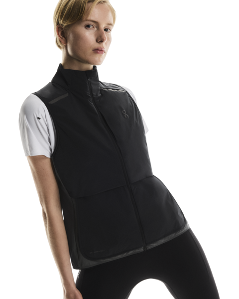 Women's On Running Weather Vest in Black Eclipse — view 6