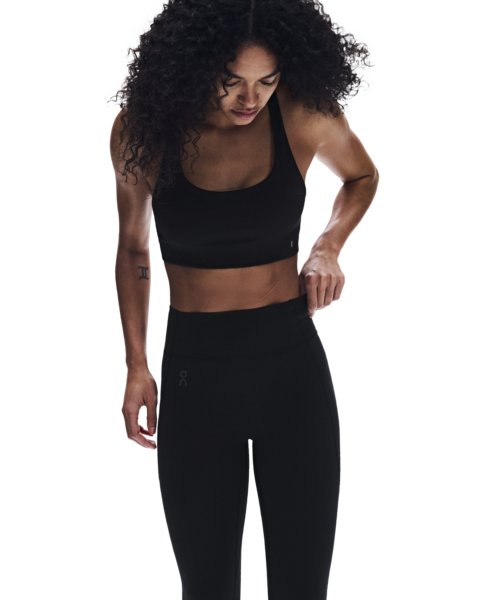 Women's On Running Black Core Bra & 7/8 Studio Tights Set — view 2