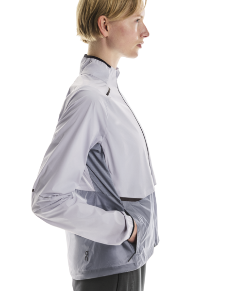 Women's On Running Weather Jacket in Nimbus I Lilac — view 2