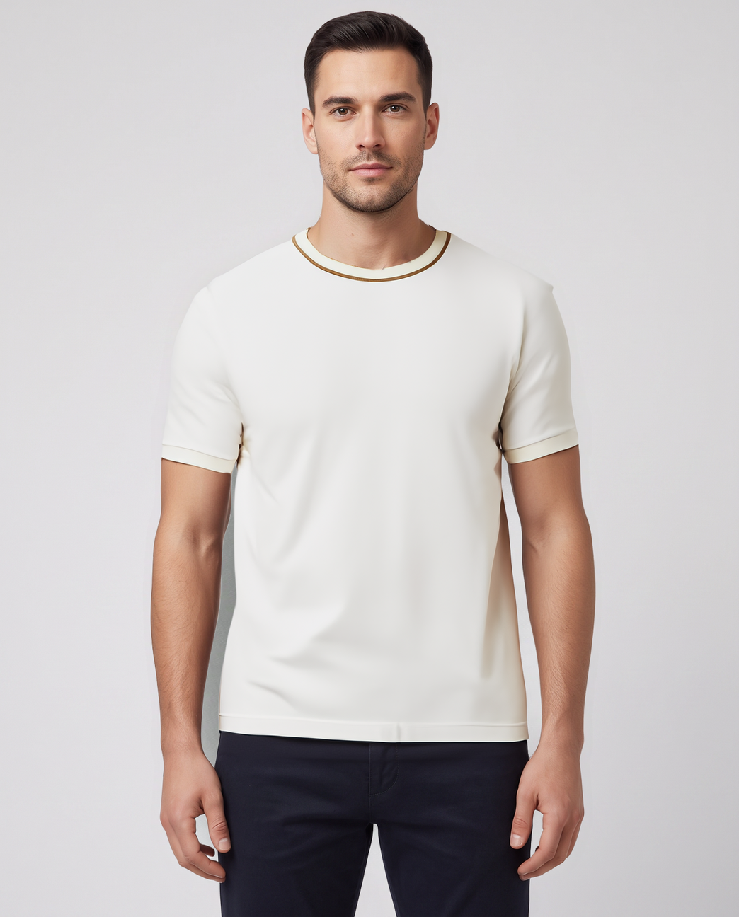 BOSS Black H-Thompson 81 Open White T Shirt