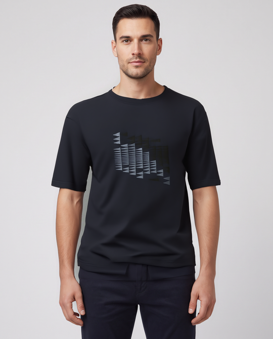 BOSS Green TS Network Flag Dark Blue T Shirt