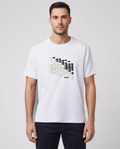 BOSS Green TS Network Flag White T Shirt