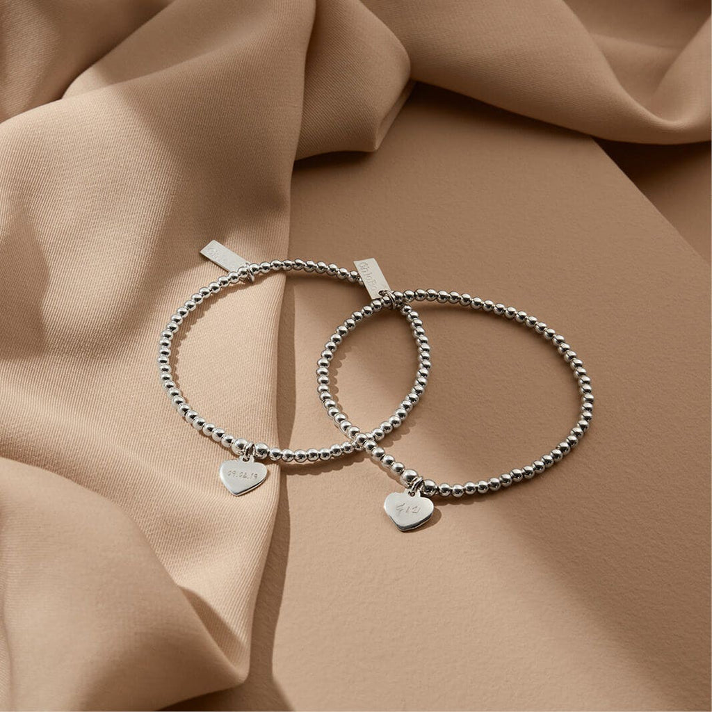 ChloBo CC Heart Bracelet in Silver