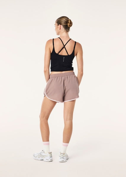 Women's P.E Nation Distortion Tank in Black Chalk Pink — view 4