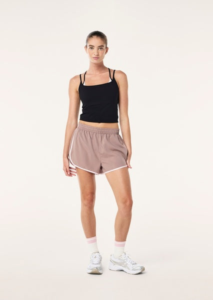Women's P.E Nation Distortion Tank in Black Chalk Pink — view 3