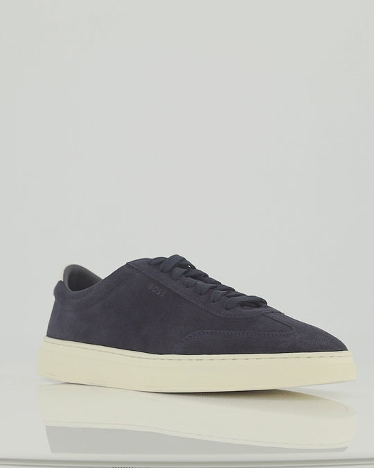 Mens BOSS Black Kieran_Tenn_sdoxf Dark Blue Trainers