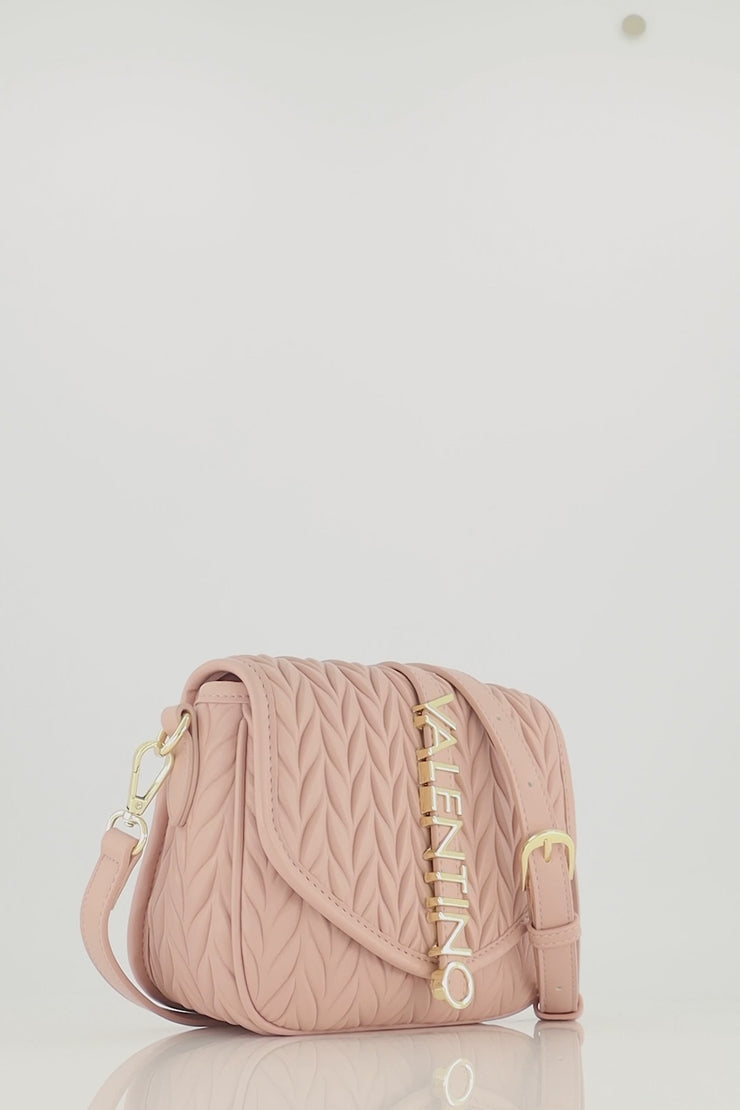 Sac à épaule Valentino Fran Flap Bag - Couleur Cipria (rose) - 100% Polyuréthane - Neuf Avec étiquettes