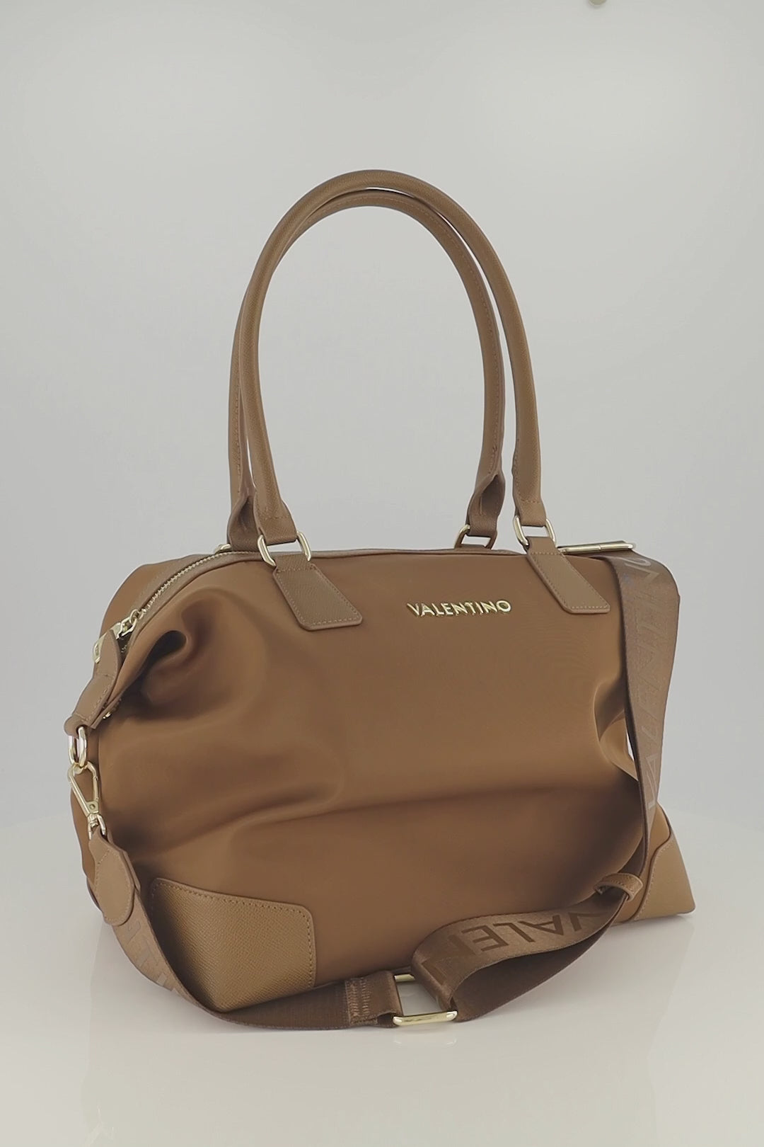 Valentino Jolly Bis Re Shopper Bag in Tan