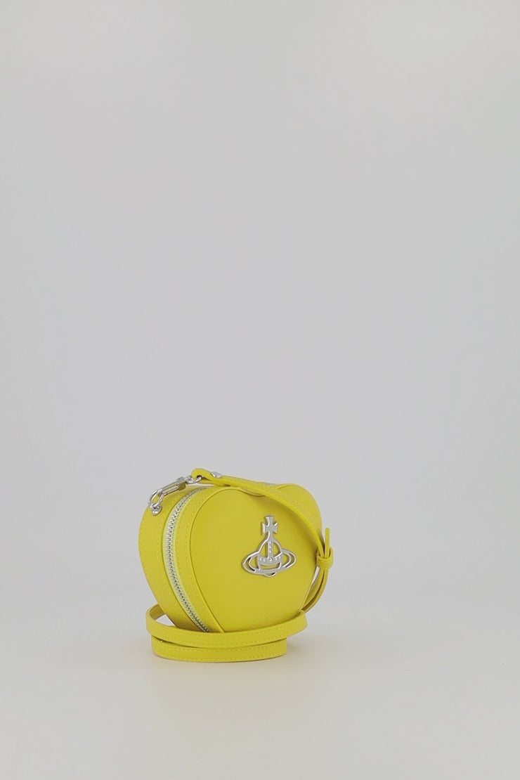 Women's Vivienne Westwood Vegan Mini Heart Crossbody Yellow