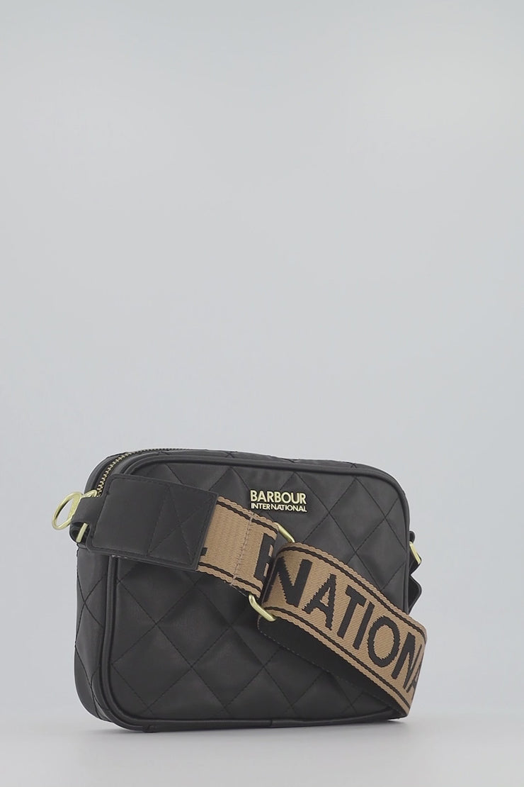 Barbour International Sloane キルトクロスボディバッグ Barbour International | Women's Quilted Sloane Crossbody Bag
