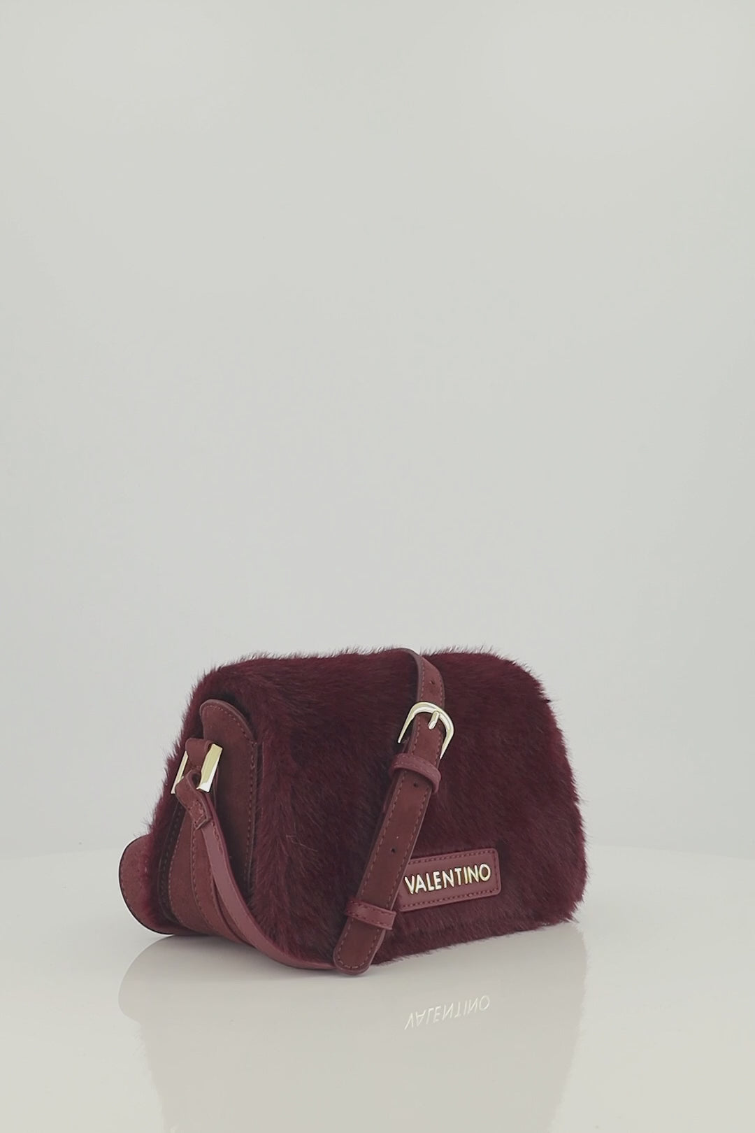 Women's Valentino Iceland Flap Bag In Bordeaux