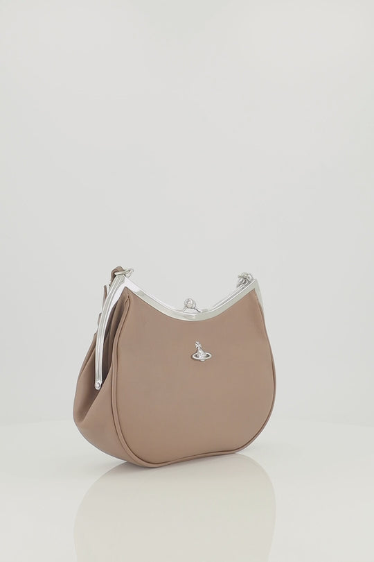 Womens Vivienne Westwood Charm Frame Purse Grey/ Charms Chain Wallet