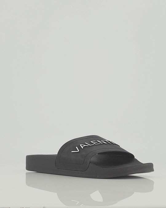 Women's Valentino Black Pool Slides