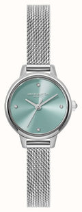 Olivia Burton Ladies Mini Classic Turquoise Dial Mesh Bracelet Watch Stainless Steel by Olivia Burton