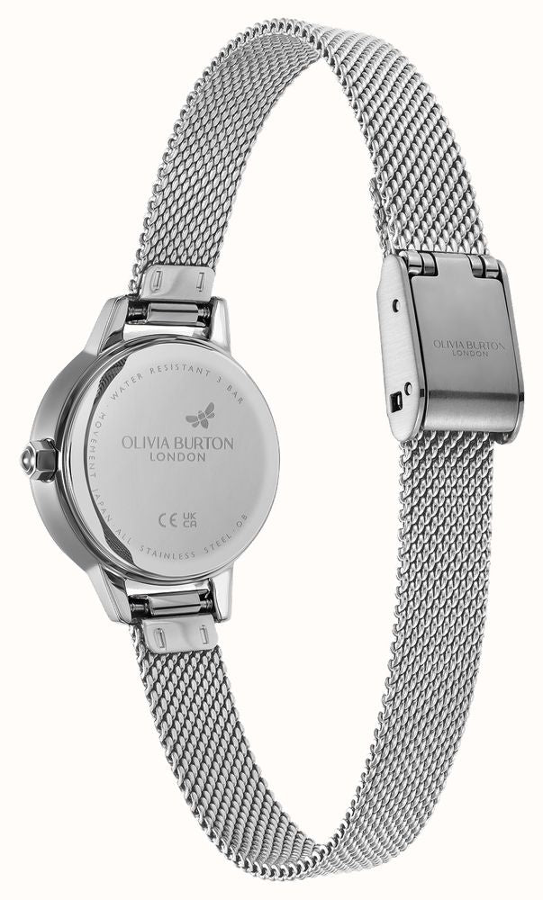 Olivia Burton Ladies Mini Classic Turquoise Dial Mesh Bracelet Watch Stainless Steel by Olivia Burton