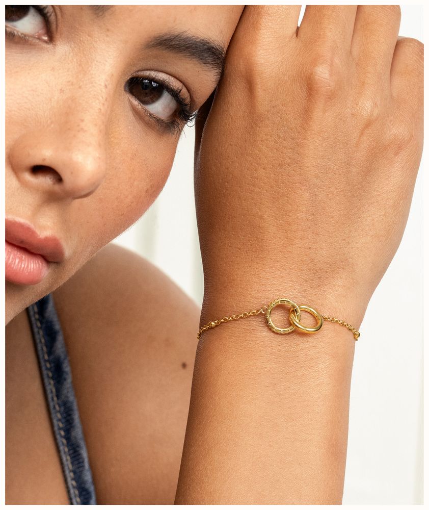 Olivia Burton Amity Interlock Circles Bracelet Stainless Steel Gold Plated by Olivia Burton