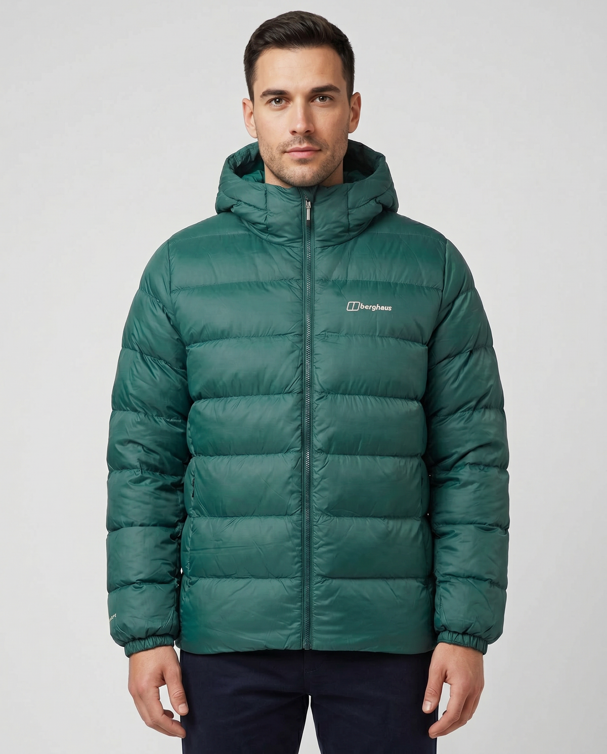 Men's Berghaus Green Ewden Jacket — on model