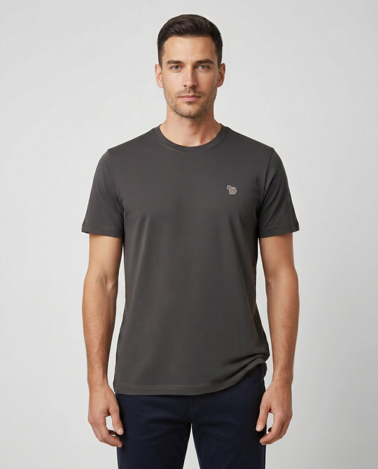 Mens Paul Smith Reg Fit Zebra Grey T Shirt