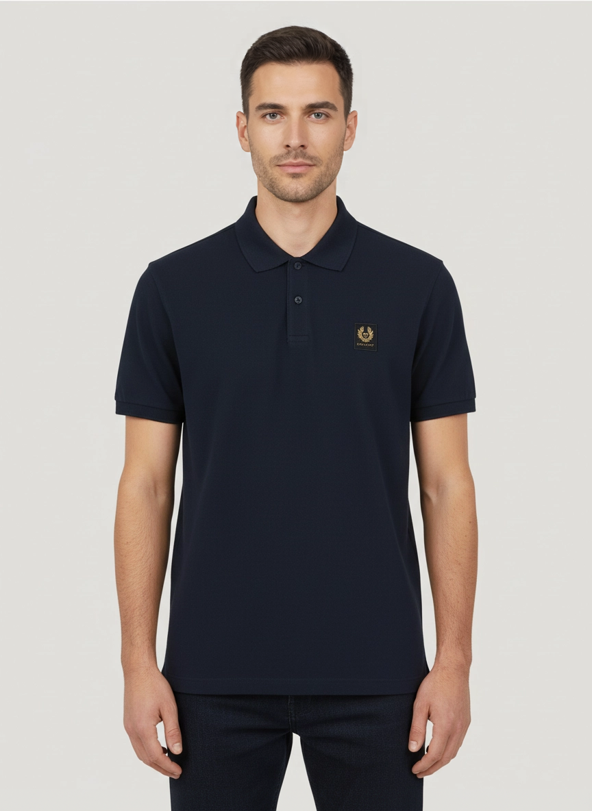 Mens Belstaff B&T Dark Navy Polo Shirts