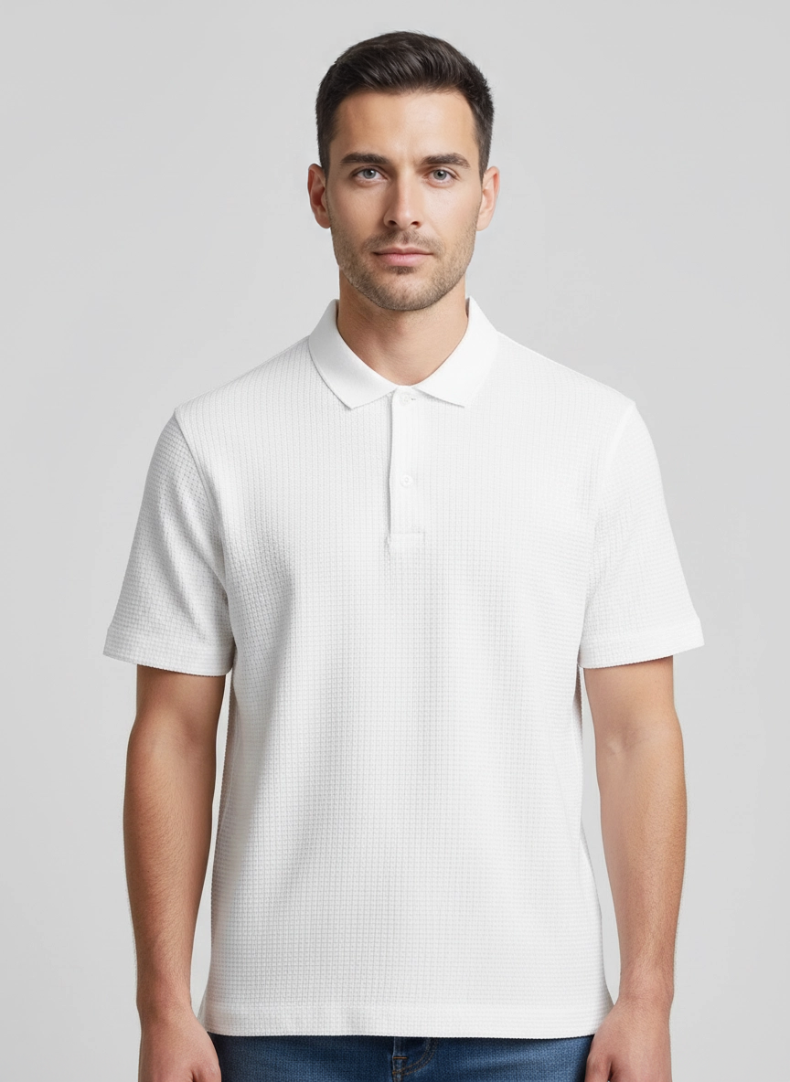 Mens BOSS Black C-Palladio White Polo Shirt on model