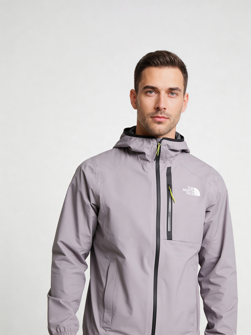 Mens The North Face Mountain Athletics Ushba Grey Jacket - Model Front