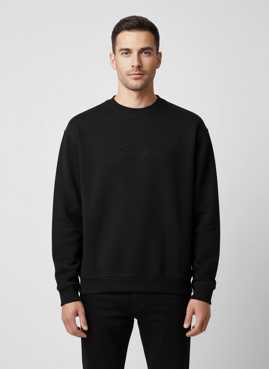 Mens BOSS Black Charlie Sweatshirt Black